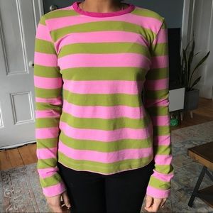 Vintage Striped Tee, Size M